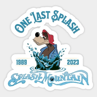 Splash mountain Brer Bear Sticker